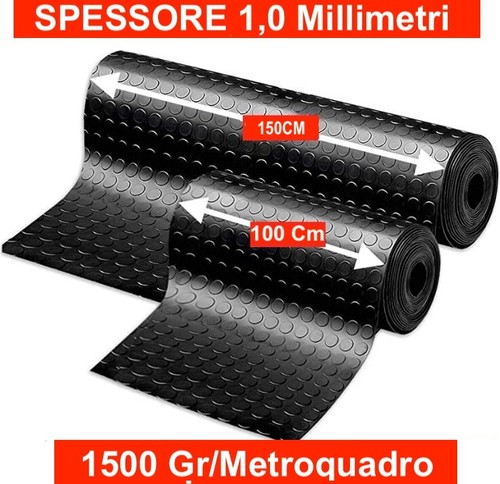 Tappeto gomma nero pvc - tappeto,