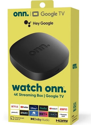 Onn google box smart - tv, 4k