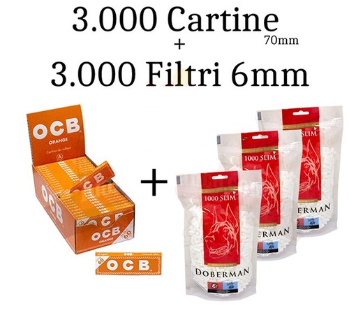 000 cartine ocb orange - 3.000,